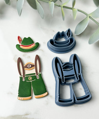 Lederhosen & Hat | Oktoberfest | Clay Cutters