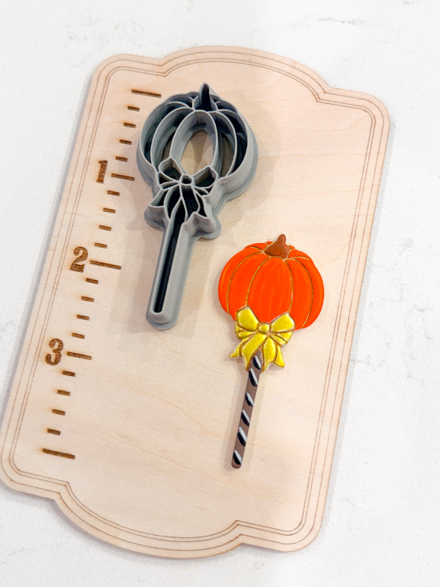 PUMPKIN LOLLIPOP | FALL AUTUMN | POLYMER CLAY CUTTERS