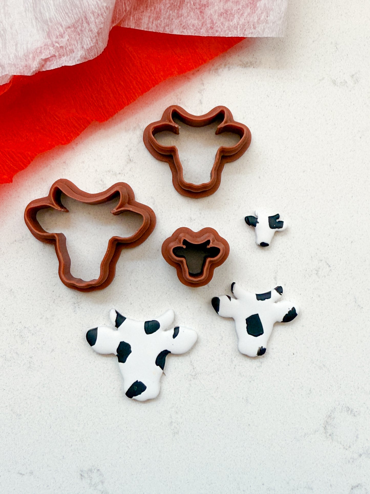 COW HEAD SILOUETTE | FARM ANIMAL | CLAY CUTTERS