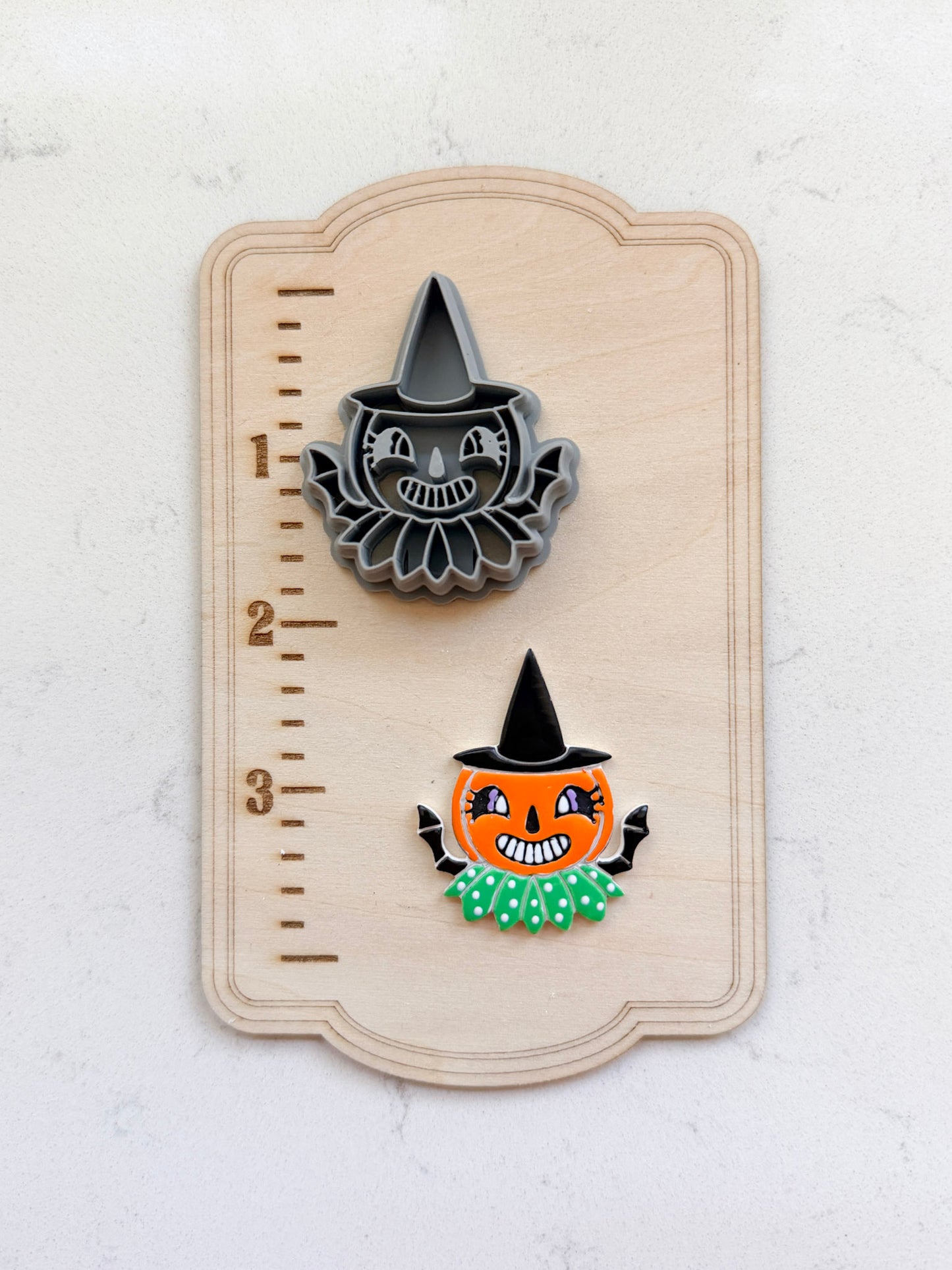 VINTAGE CAT & PUMPKIN | FALL AUTUMN | POLYMER CLAY CUTTERS