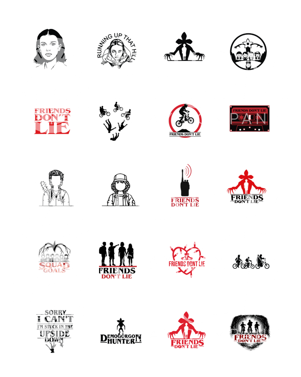 STRANGER THINGS PAPER + CHARMS | TRANSFER PAPER FOR POLYMER CLAY