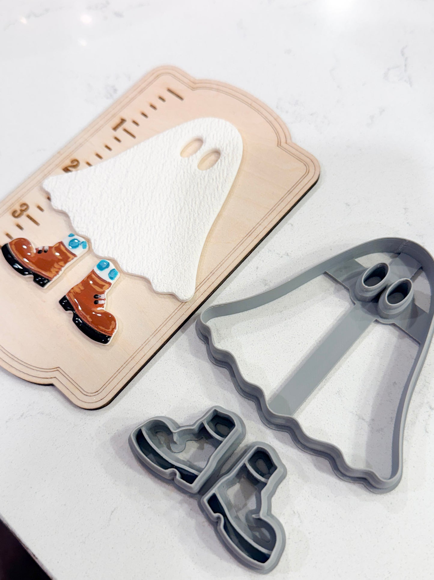 GHOST FEET DANGLES | FALL AUTUMN | POLYMER CLAY CUTTERS