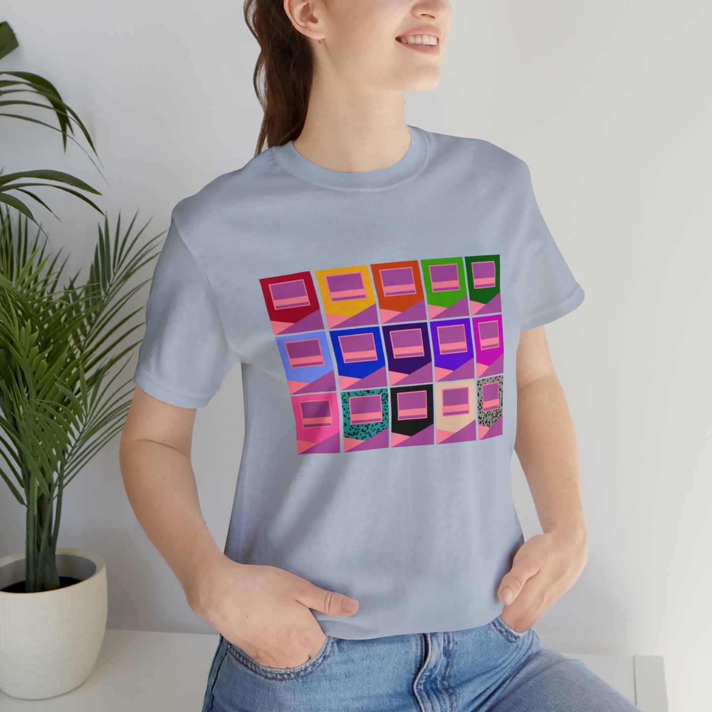 15 BLOCKS | POLYMER CLAY TEE SHIRT | CLAY TEE | UNIXES SHORT SLEEVE T-SHIRT