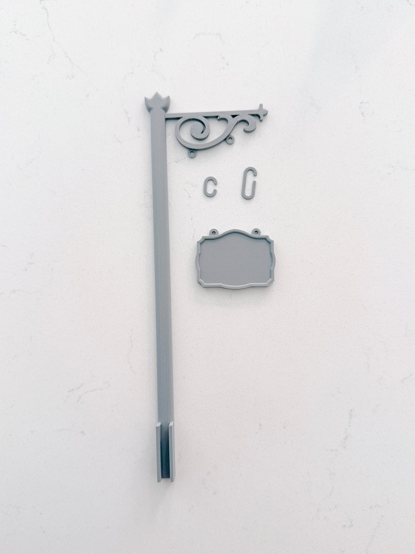 MODSHELF | TAVERN SIGN POST ASSEMBLY | COMPONENTS | CUSTOM MODULAR CHARM BAR DISPLAY