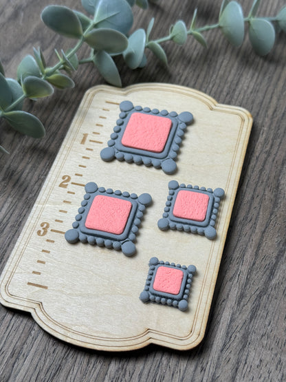 Square Corners | Faux Turquoise | Country Western Clay Cutters