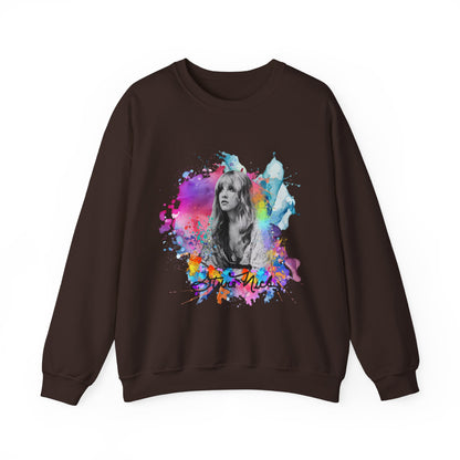 Stevie Nicks Autograph | Paint Splatter | Gildan 18000 Unisex Heavy Blend™ Crewneck Sweatshirt