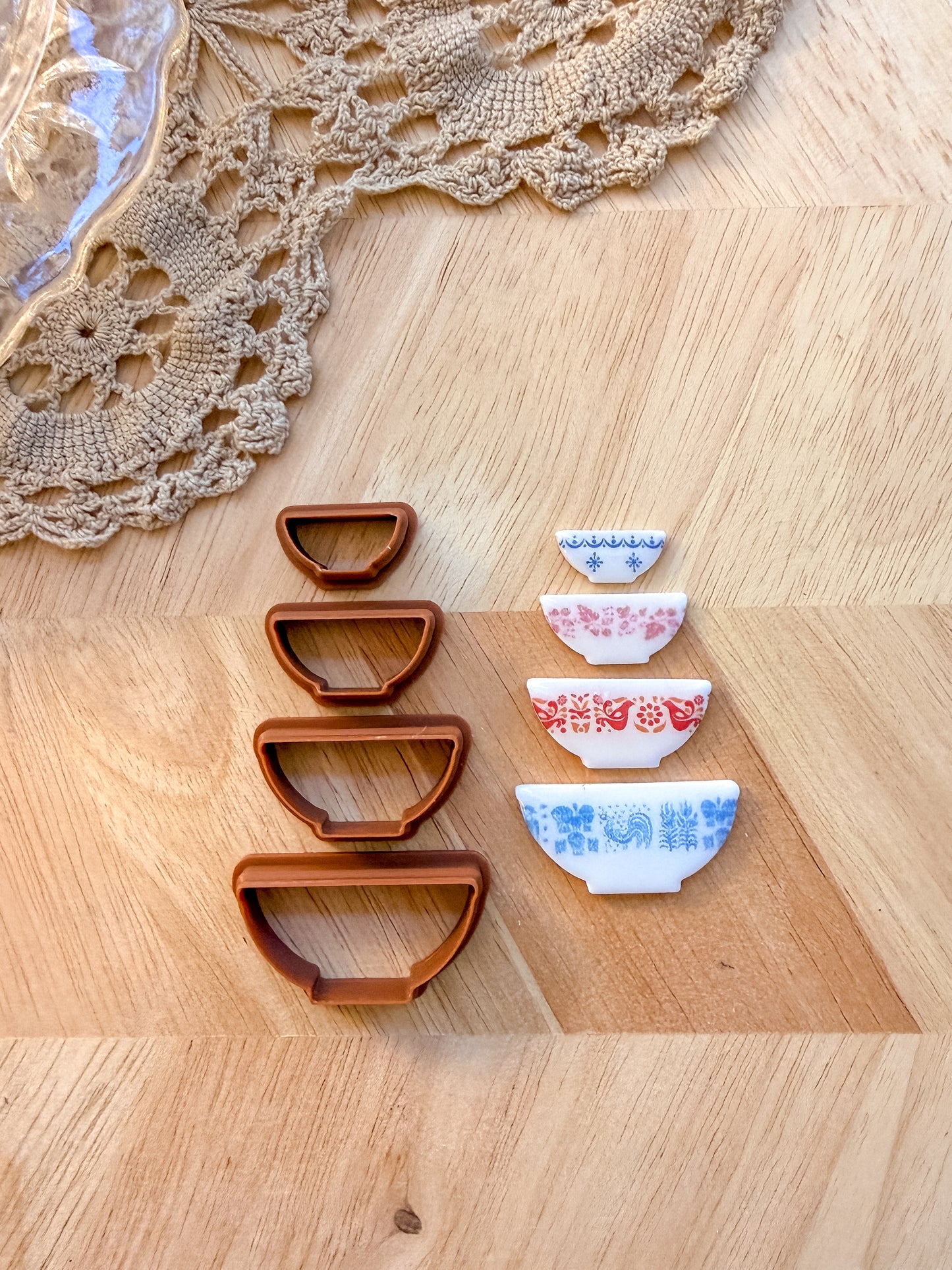 PYREX BOWL SETS | VINTAGE KITCHEN | POLYMER CLAY CUTTERS