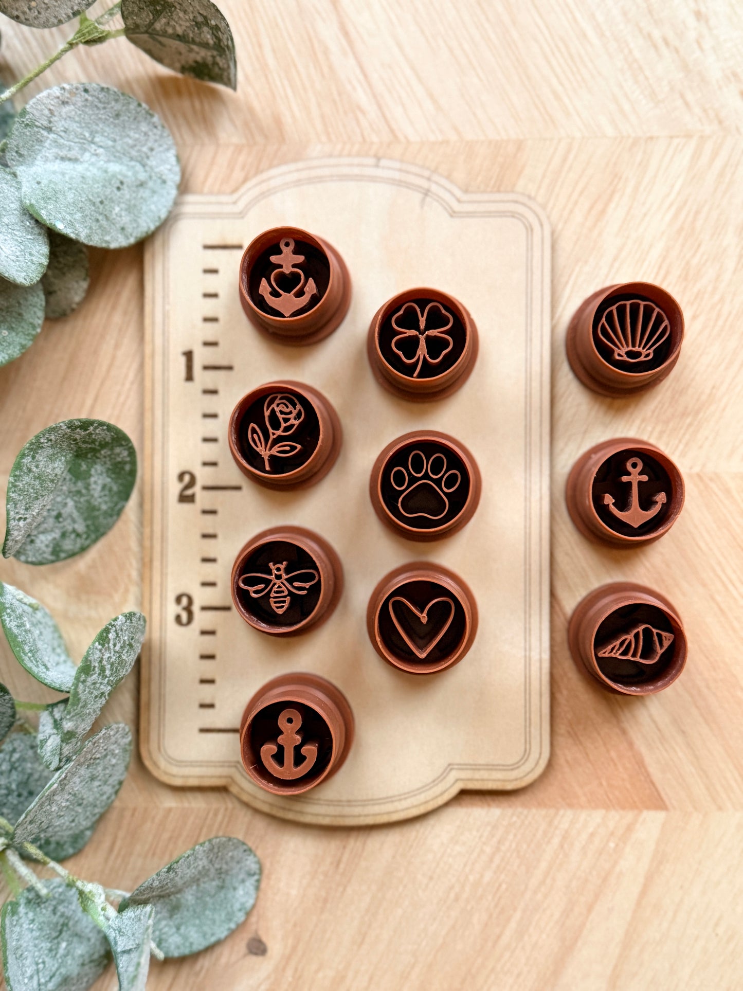 ROUND IMPRINTED CHARM CUTTERS | CLAY CUTTERS | POLYMER CLAY CUTTERS