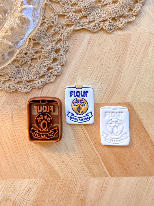 FLOUR BAG | VINTAGE KITCHEN | POLYMER CLAY CUTTER