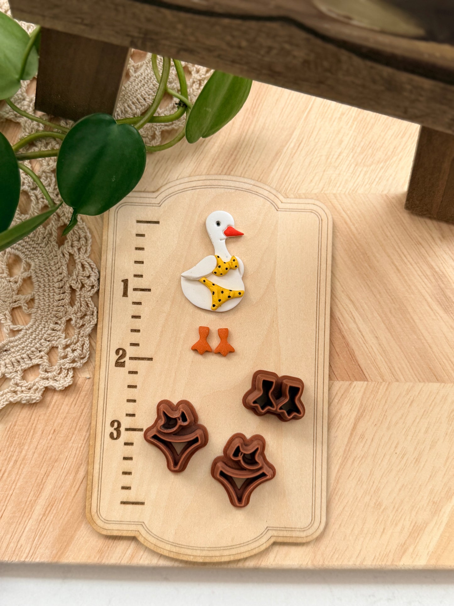 PORCH GOOSE BATHING SUIT OUTFIT | POLYMER CLAY CUTTERS