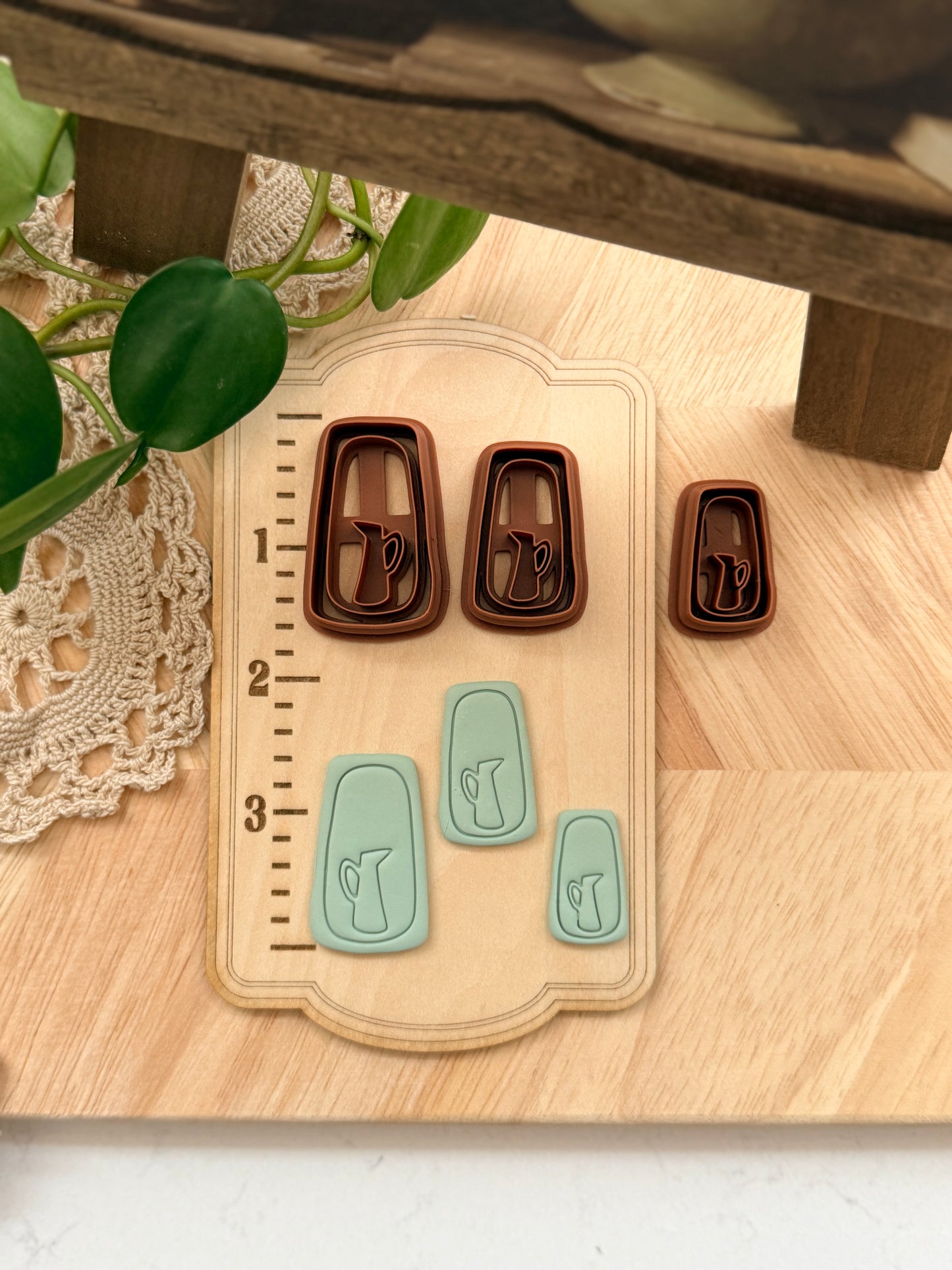 SQUARED VASE FRAME | Grandma Core | Polymer Clay Cutter