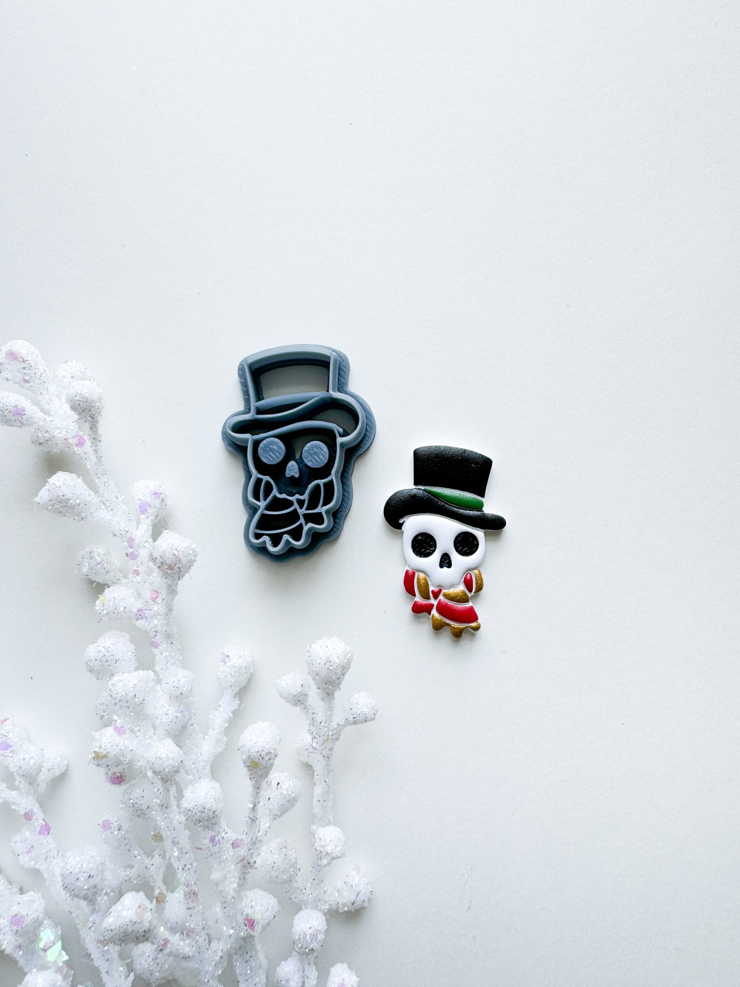 SKULL TOP HAT | DARK CHRISTMAS | CLAY CUTTER