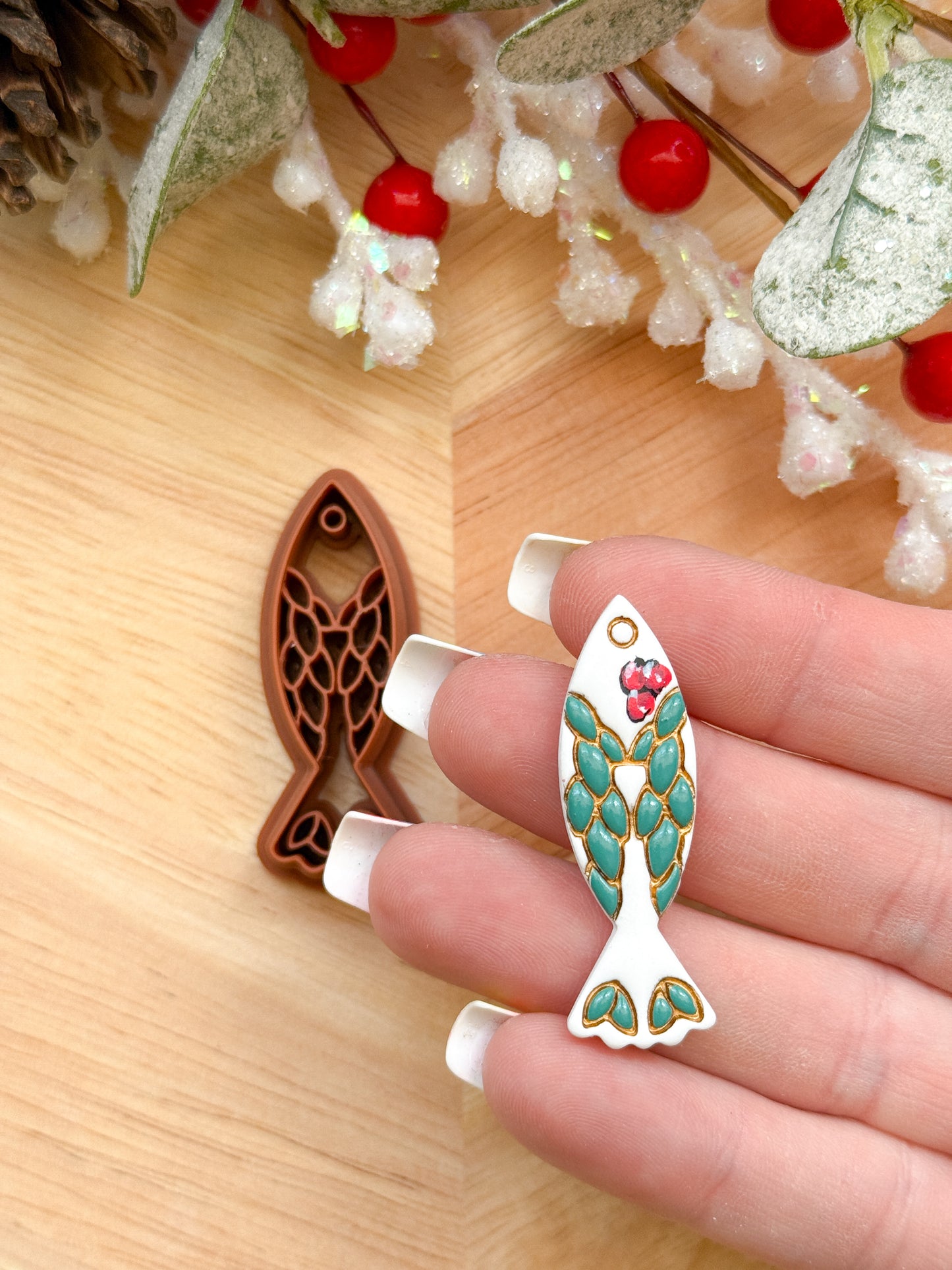 SARDINE HOLLY | CHRISTMAS HOLIDAY | CLAY CUTTER