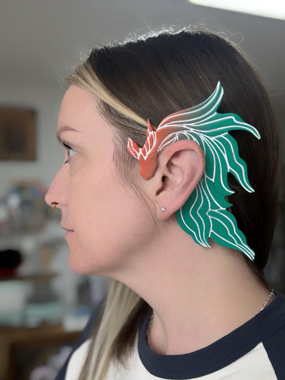 KOI BETA FISH EARCUFF | SEA LIFE | FANTASY | CLAY CUTTER