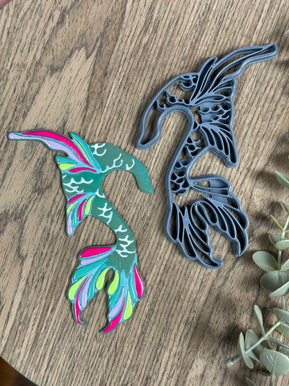 MERMAID TAIL EARCUFF | SEA LIFE | FANTASY | CLAY CUTTER