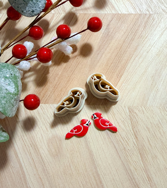 CARDNIAL STUDS CLAY CUTTER | CHRISTMAS | POLYMER CLAY CUTTER