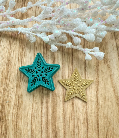 Folk Embossed Star Clay Cutter | Star | Scandinavian