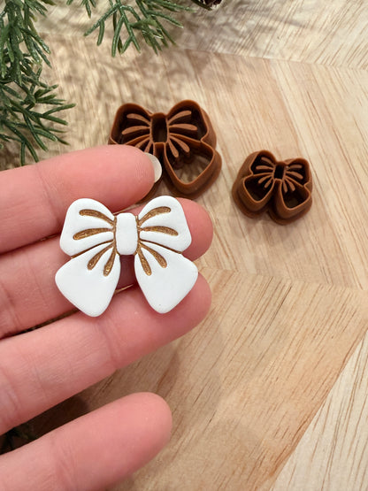 PUFFY BOW CLAY CUTTER | VALENTINES HOLIDAY | POLYMER CLAY CUTTER