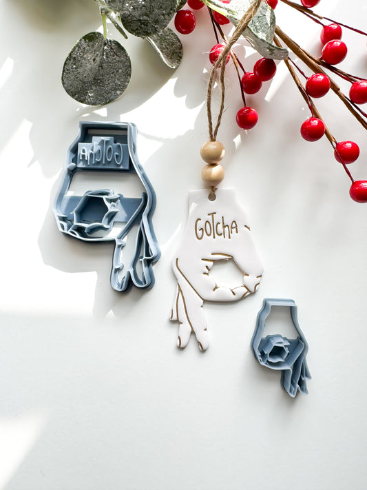 “GOTCHA” ORNAMENT | INAPPROPRIATE | CLAY CUTTER