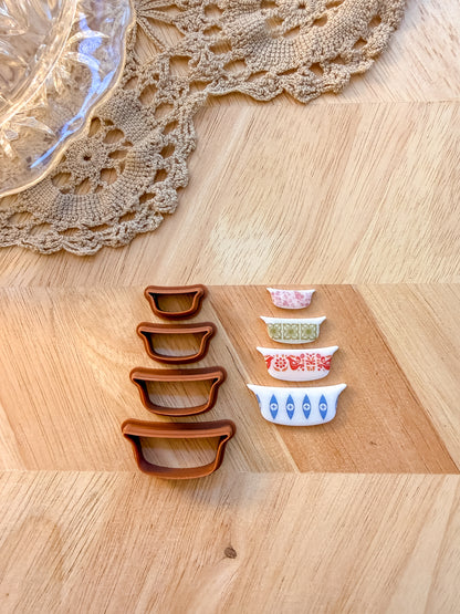 PYREX BOWL SETS | VINTAGE KITCHEN | POLYMER CLAY CUTTERS