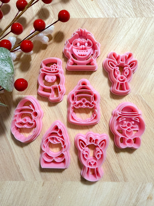 NOSTALGIC RUDOLPH the RED NOSE REINDEER & FROSTY CHARACTERS CLAY CUTTERS | CHRISTMAS | POLYMER CLAY CUTTER