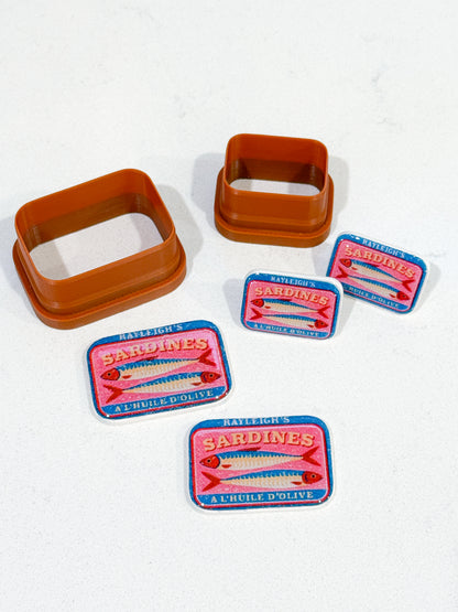 SARDINE "B" TRANSFER PAPER & CUTTER | MATCHING CUTTERS | POLYMER CLAY CUTTERS