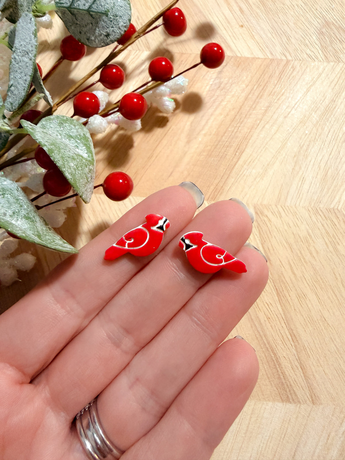 CARDNIAL STUDS CLAY CUTTER | CHRISTMAS | POLYMER CLAY CUTTER