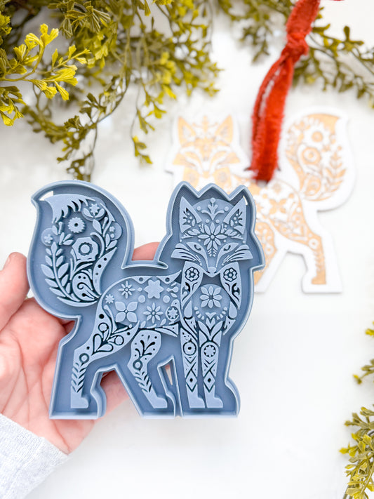 WALL ART | FOX STANDING | SCANDINAVIAN | LARGE CLAY CUTTER