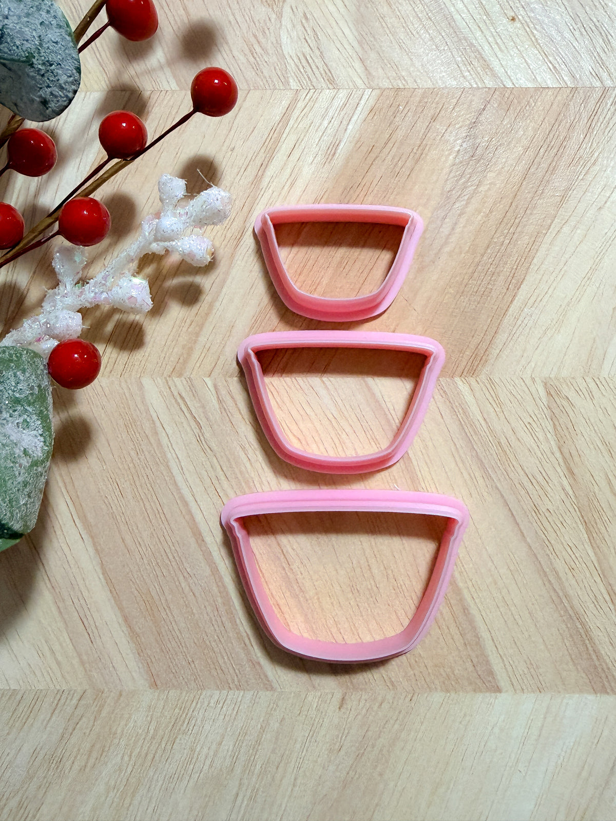 PYREX BOWL SET (deep) ORNAMENT CLAY CUTTER | CHRISTMAS | POLYMER CLAY CUTTER