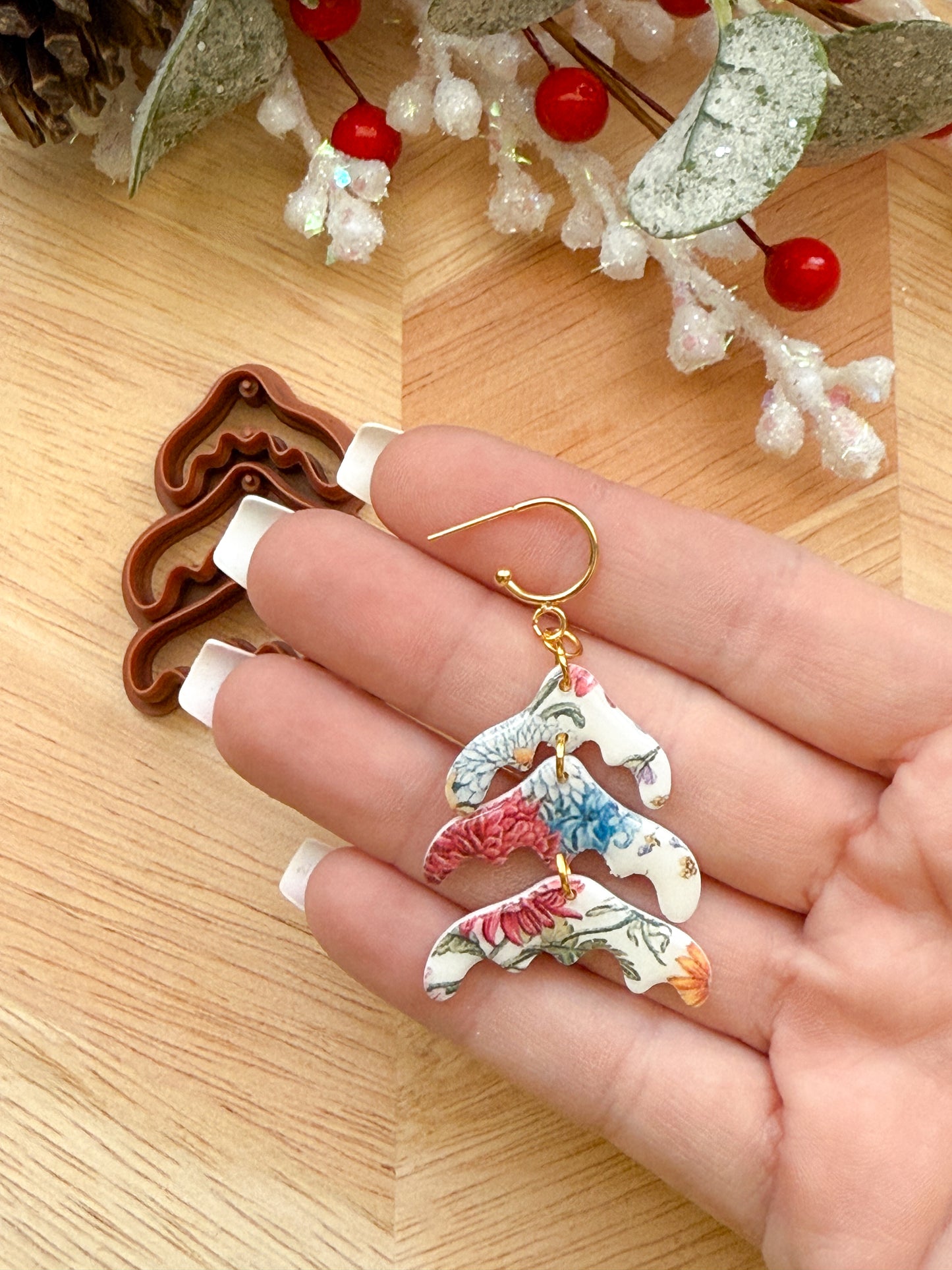 LAYERED TREE SET | CHRISTMAS HOLIDAY | CLAY CUTTER