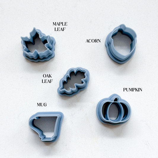 THE AUTUMN CHARM BAR | CLAY CUTTERS | NECKLACE BRACELET CHARM POLYMER CLAY CUTTERS