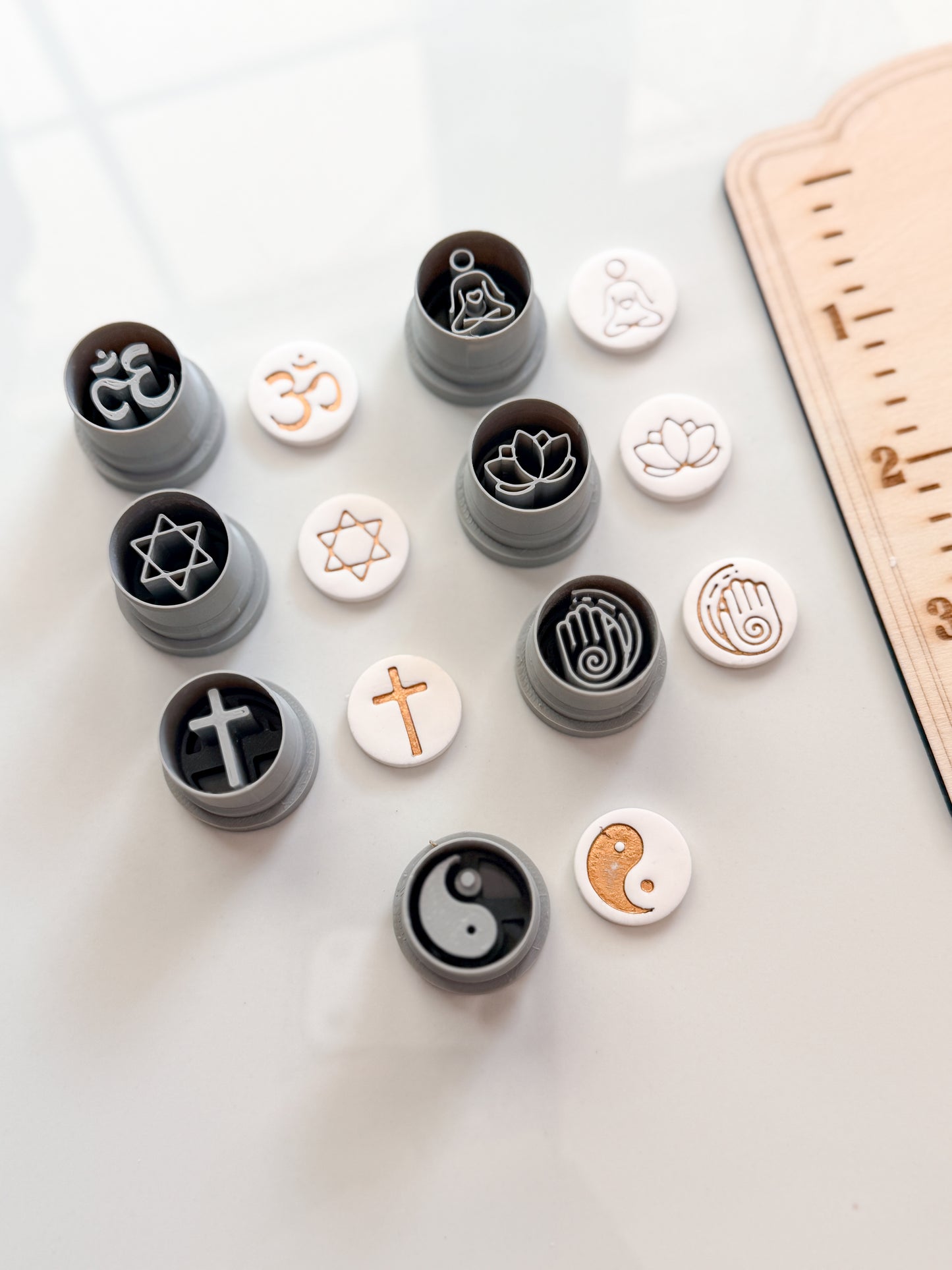 SPIRITUAL CHARM CUTTERS | CLAY CUTTERS | POLYMER CLAY CUTTERS