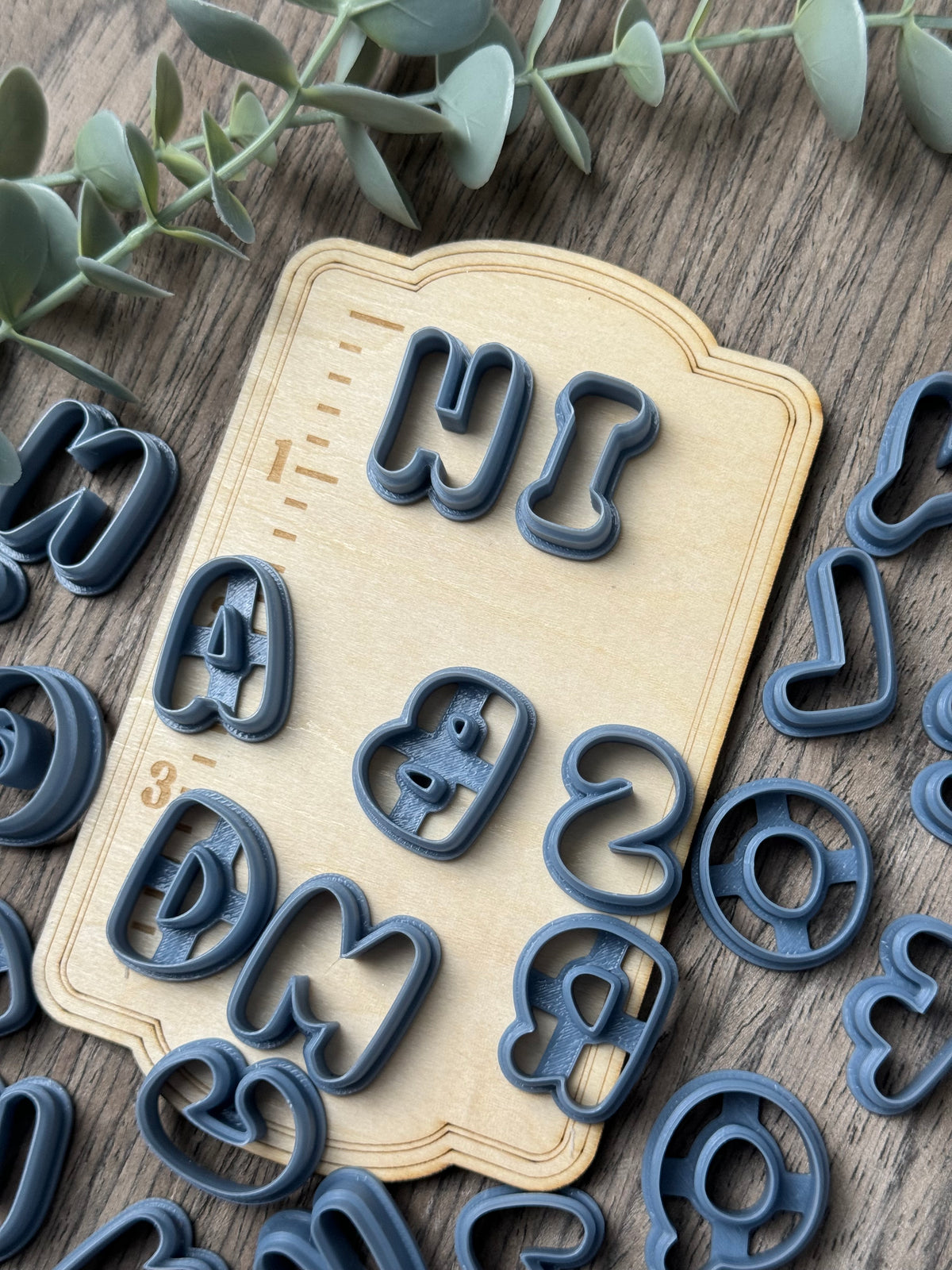 84 Letters Alphabet | Puffy Letters | Country Western Clay Cutters – Prism Clay Co.