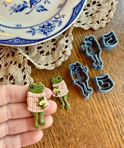 FROG IN SWEATER | SPRING | CLAY CUTTERS