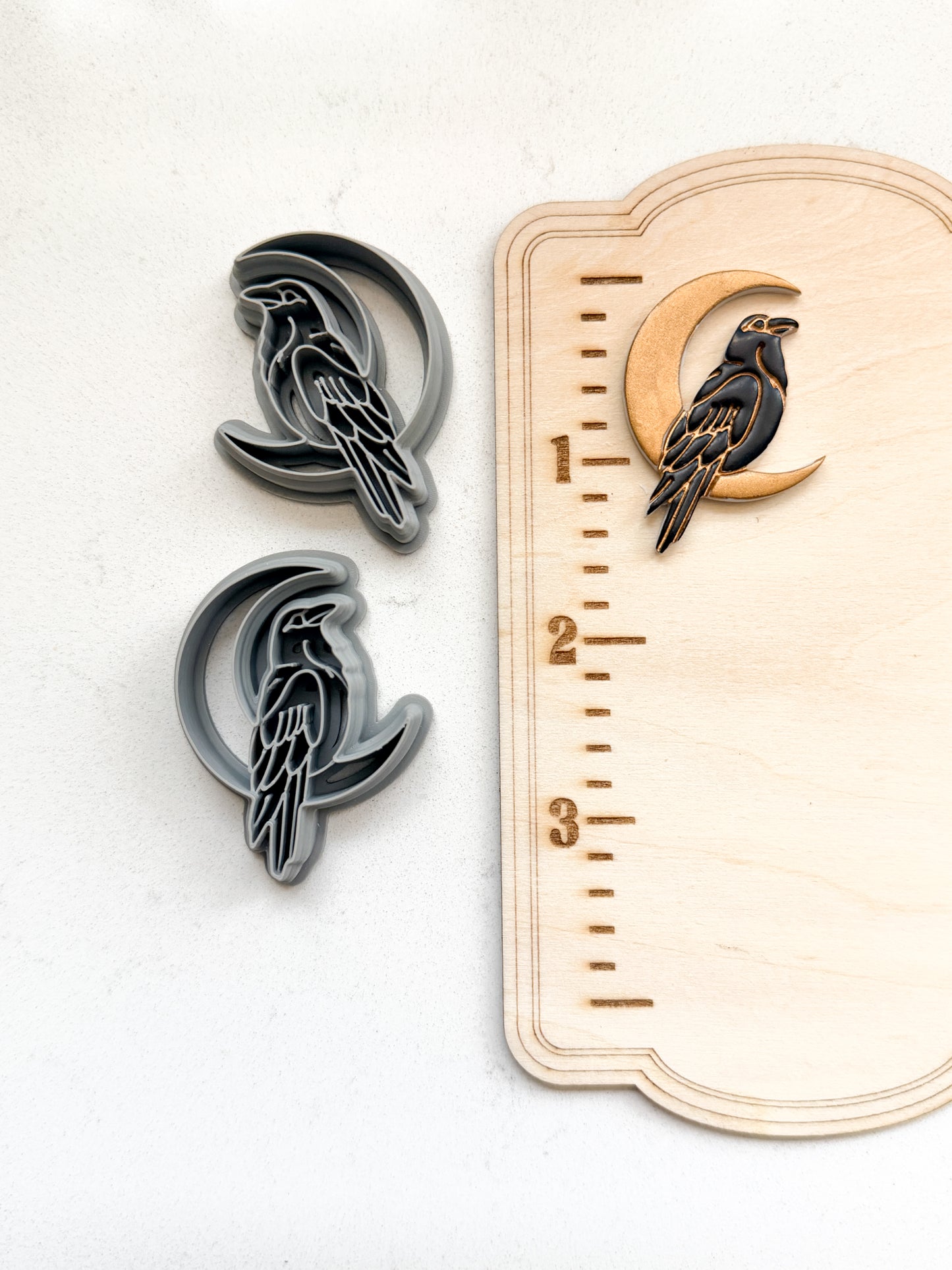 CROW MOON | POE.MS | EDGAR ALLEN POE INSPIRED | POLYMER CLAY CUTTERS