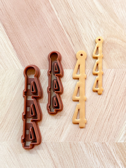 444 ANGEL NUMBERS EARRING & KEYCHAIN | SPIRITUAL MEANING | POLYMER CLAY CUTTERS