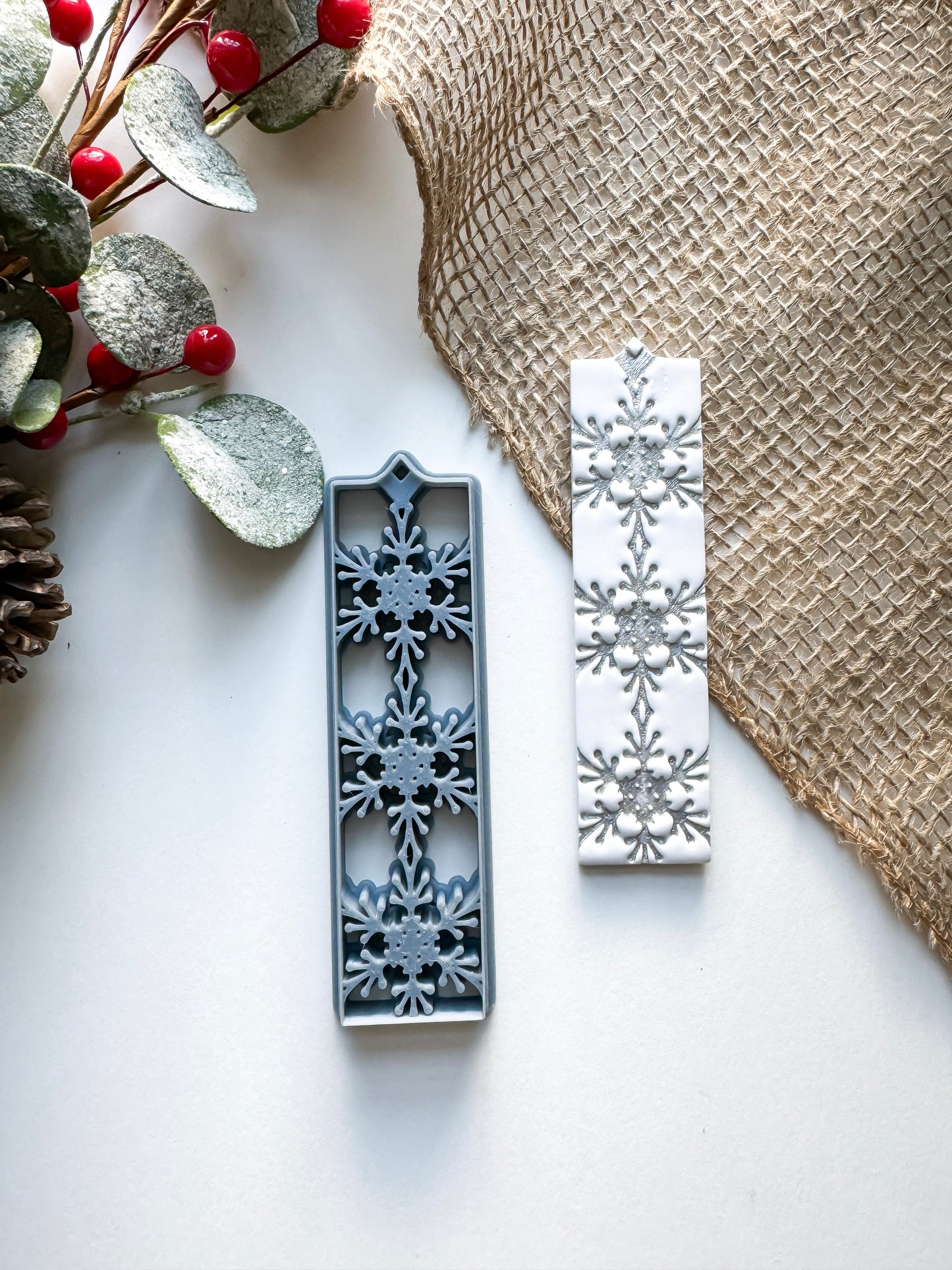 SNOWFLAKE BOOKMARK | CHRISTMAS 2024 | CLAY CUTTER