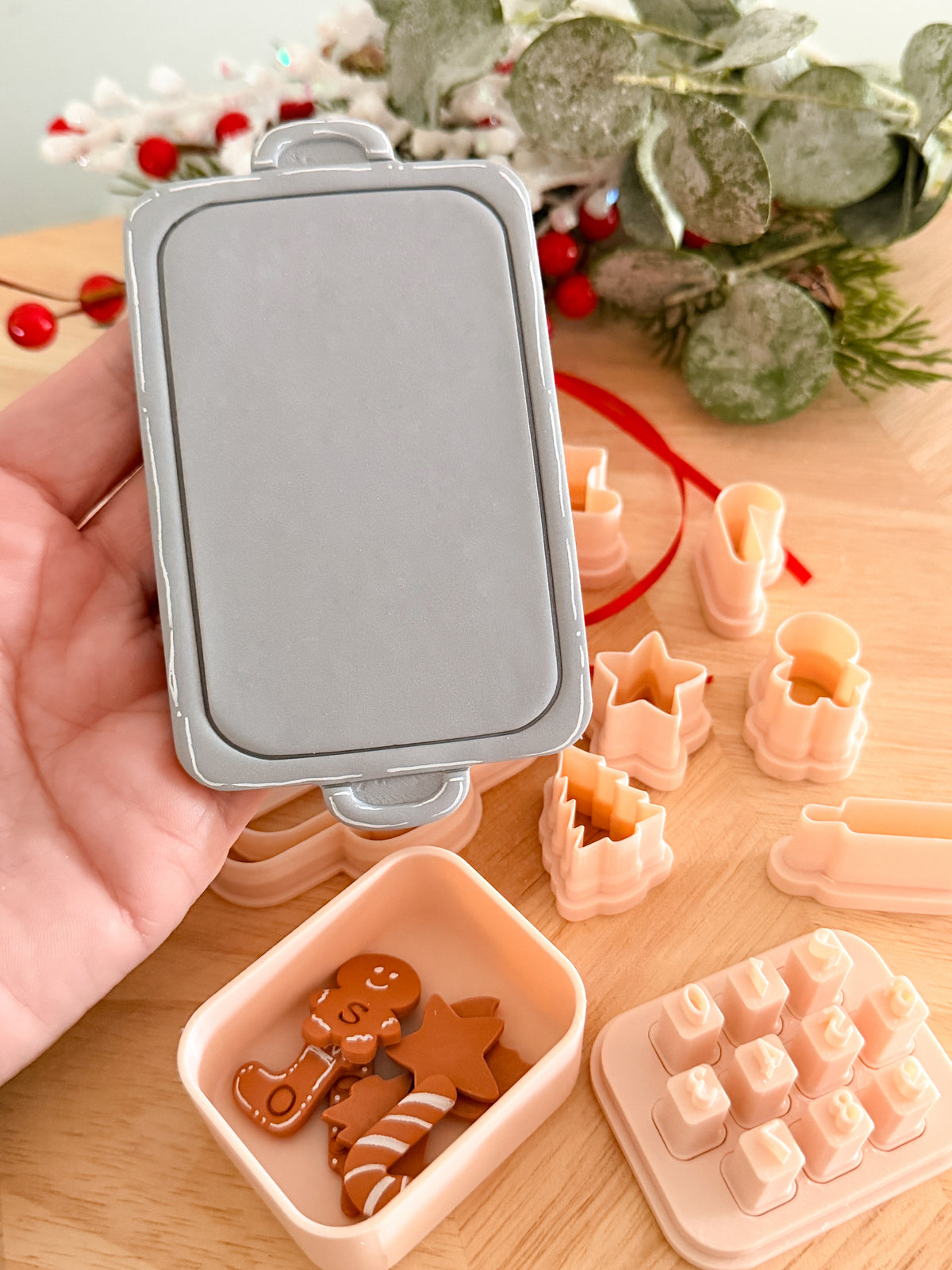 COOKIE SHEET & CHARM ORNAMENT BUNDLE | CLAY CUTTER