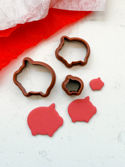 PIG SILOUETTE | FARM ANIMAL | CLAY CUTTERS