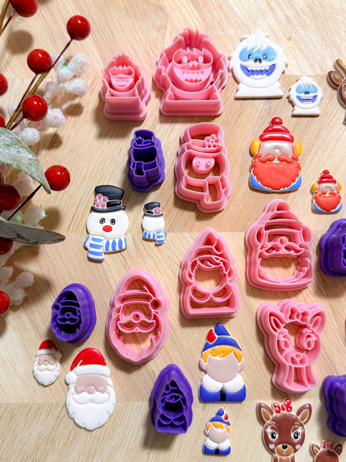 NOSTALGIC RUDOLPH the RED NOSE REINDEER & FROSTY CHARACTERS CLAY CUTTERS | CHRISTMAS | POLYMER CLAY CUTTER
