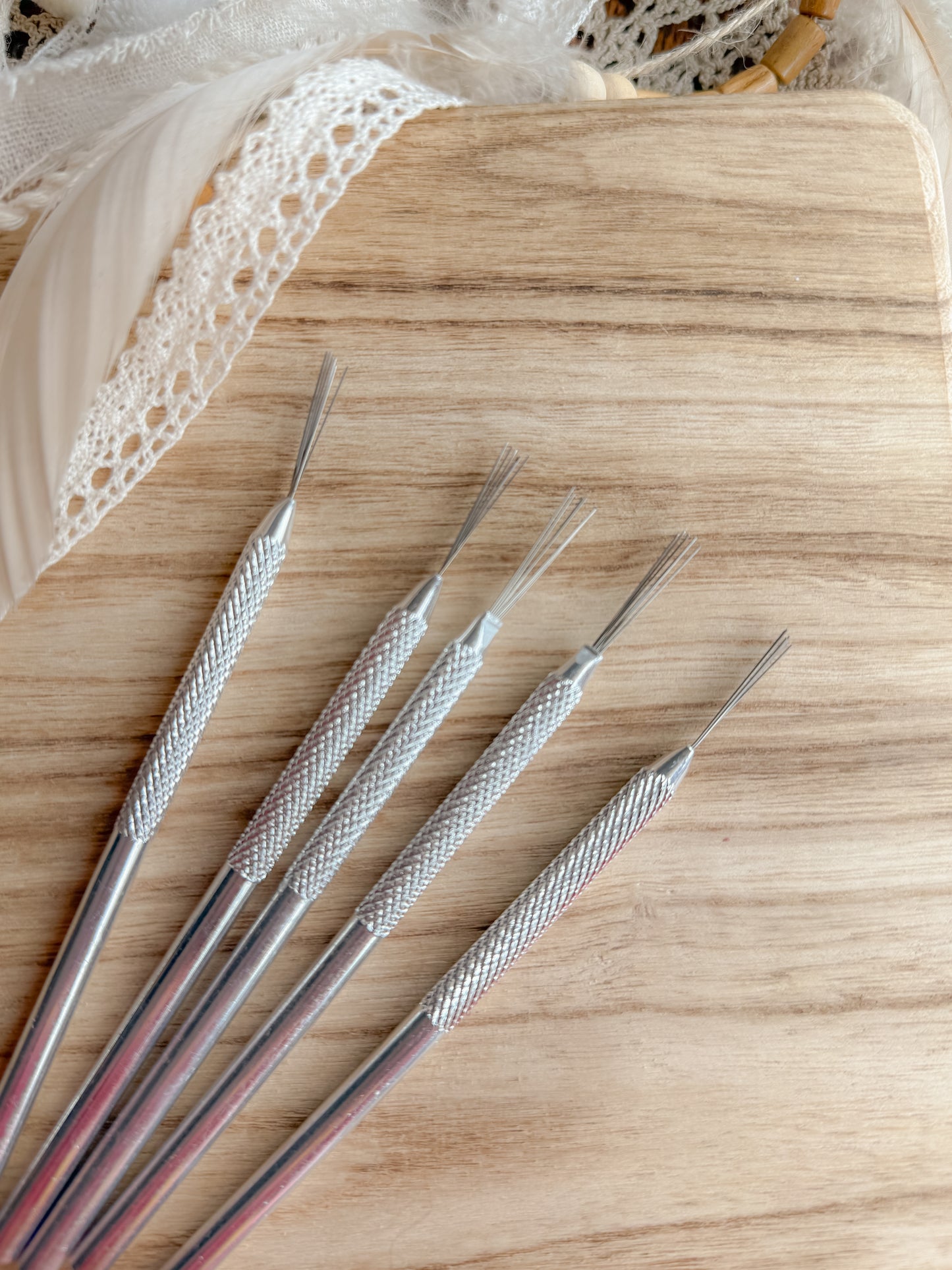 NEEDLE FEATHER WIRE SCRAPING TOOL | CLAY DETAIL TOOL