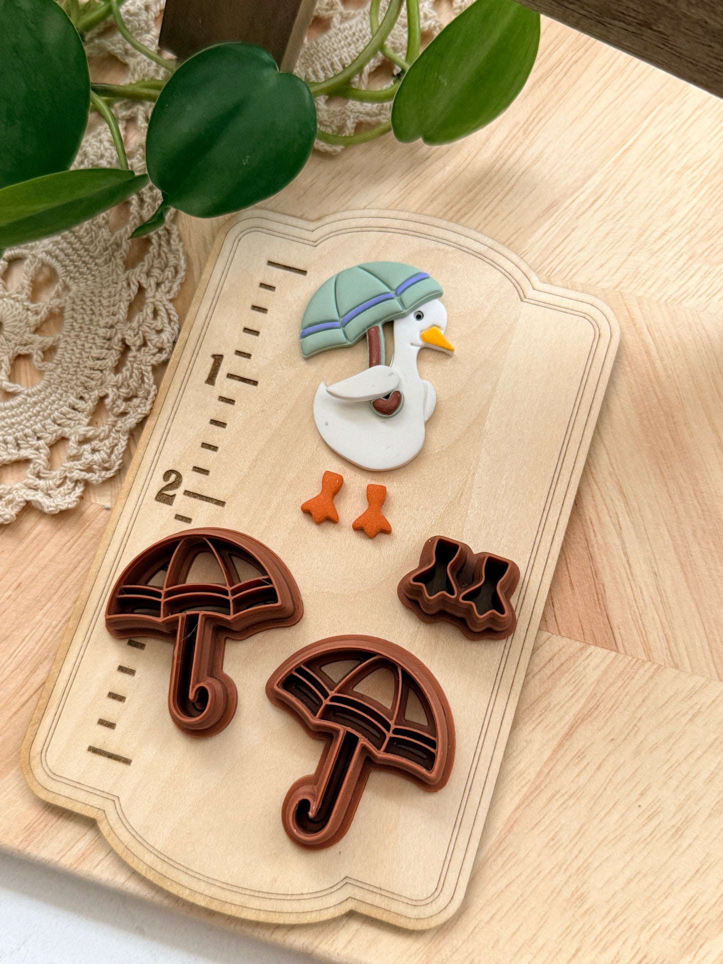 PORCH GOOSE UMBRELLA OUTFIT | POLYMER CLAY CUTTERS