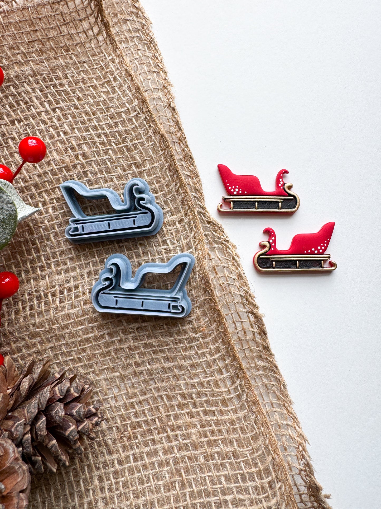 SLEIGH | CHRISTMAS | CLAY CUTTERS