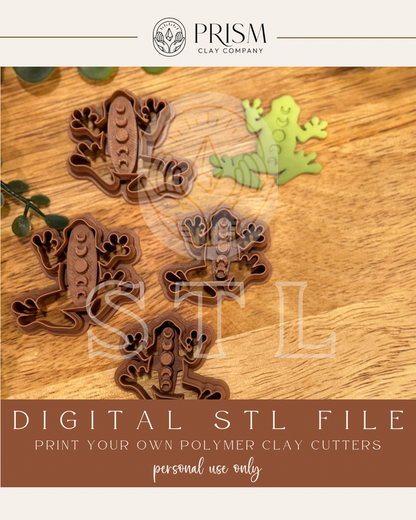 Frog Moon phase STL File | 2 Sizes | Digital Instant Download | 3D Printing STL File | Polymer Clay Tool | Polymer Clay Cutter STL File