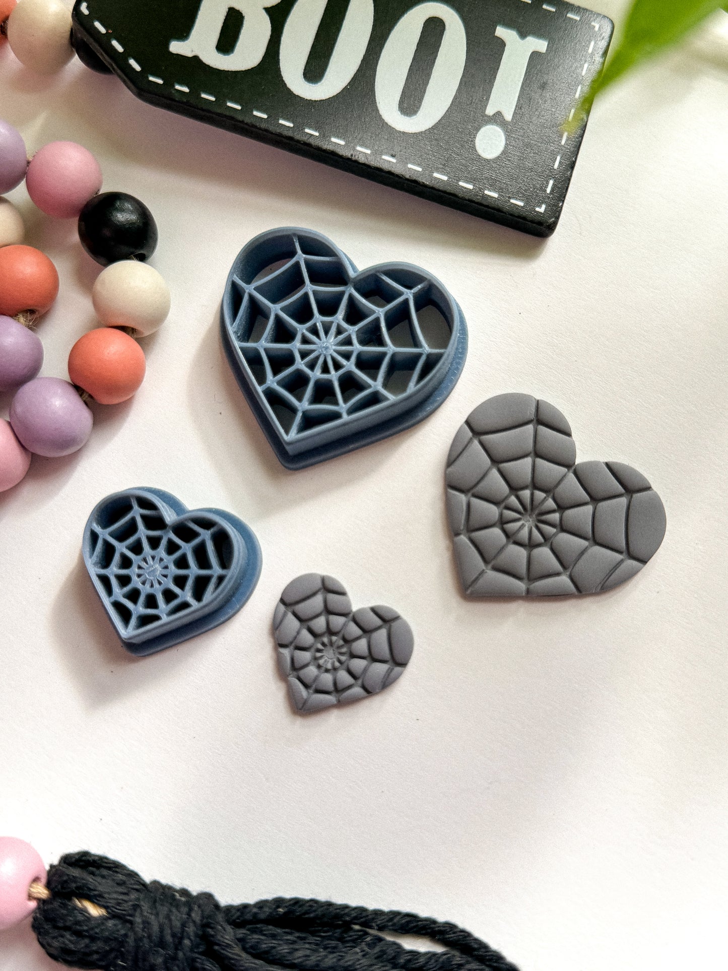 SPIDERWEB HEART | HALLOWEEN | CLAY CUTTERS