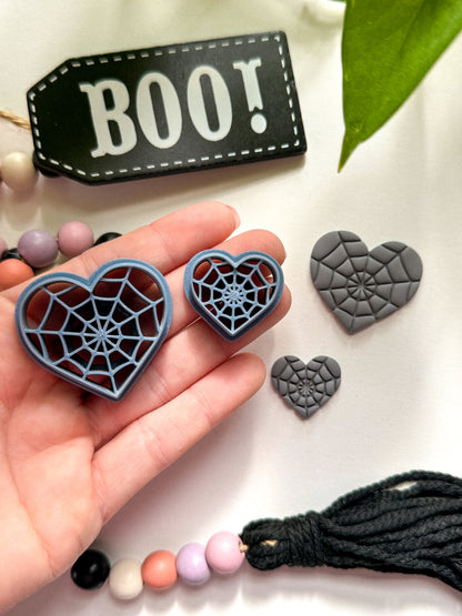 SPIDERWEB HEART | HALLOWEEN | CLAY CUTTERS