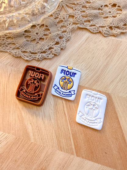 FLOUR BAG | VINTAGE KITCHEN | POLYMER CLAY CUTTER