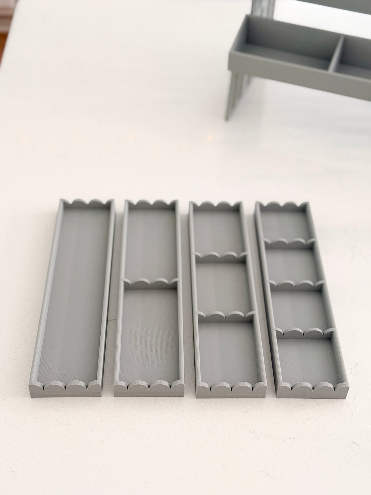 MODSHELF | SCALLOP SECTION TRAY | COMPONENTS | CUSTOM MODULAR CHARM BAR DISPLAY