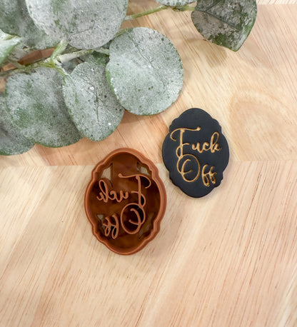 F*CK OFF FRAMED | BAD WORDS | INAPPROPRIATE SAYINGS | CLAY CUTTER