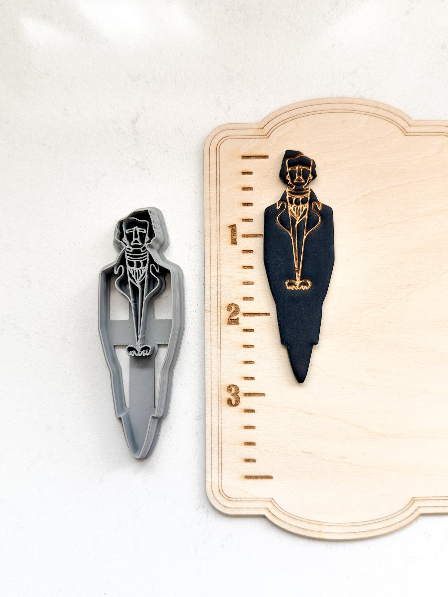 POE CROW EARRING | POE.MS | EDGAR ALLEN POE INSPIRED | POLYMER CLAY CUTTERS